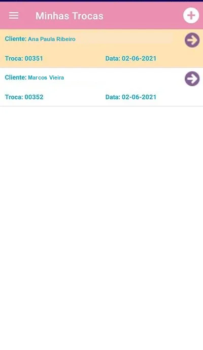 Trocas no App Kontrole